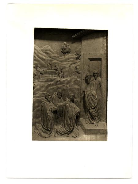 Milano - Abbazia di Chiaravalle - Coro, stalli, specchio 39, Offerta per la costruzione della Chiesa