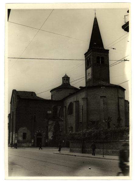 Milano - Prepositurale di San Marco - Abside e campanile, veduta esterna