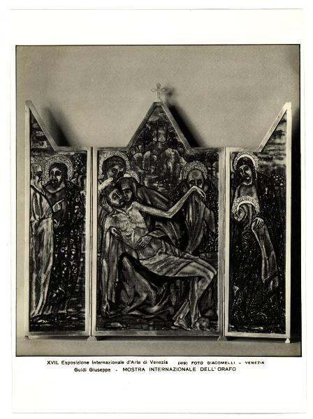 Venezia - XVII Esposizione Internazionale d'Arte - Mostra Internazionale dell'Orafo, G. Guidi, pace smaltata