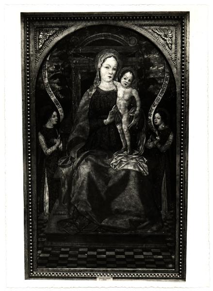 Cremona - Museo Civico - Gerolamo Bembo, Madonna con Bambino e angeli, dipinto su tavola