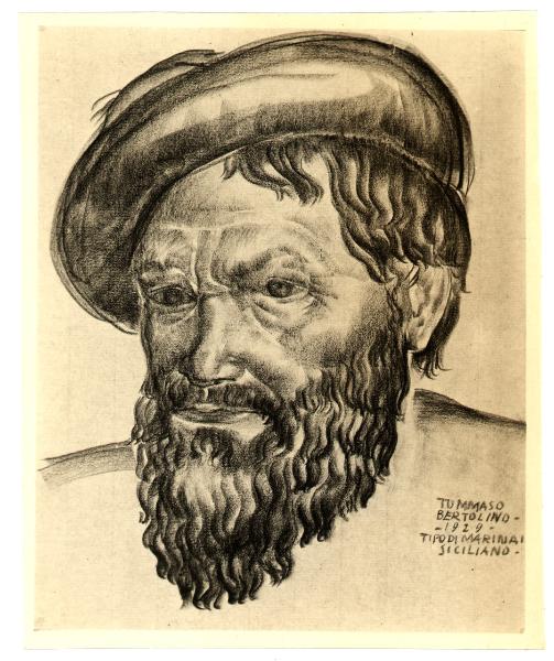 Tommaso Bertolino, Tipo di marinaio siciliano, disegno