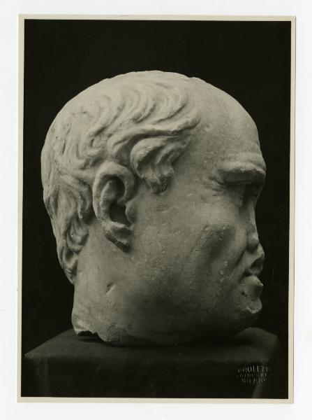 Milano - Raccolta Mario Zanardi - Testa romana (ora a Roma, Museo dell'Impero Romano)