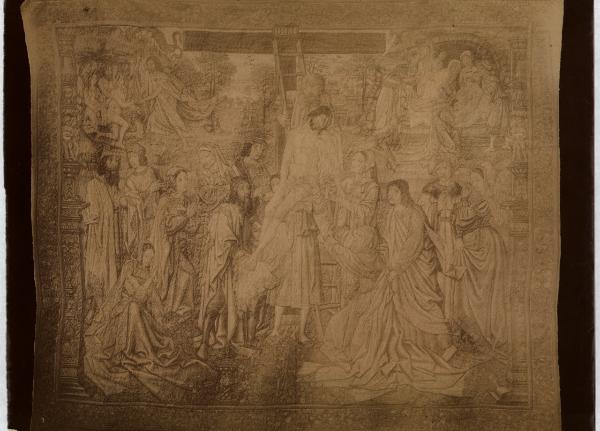 Trento - Duomo - Francesco Veronese, Gesù deposto dalla Croce, arazzo (su disegno di Albrecht Dürer)