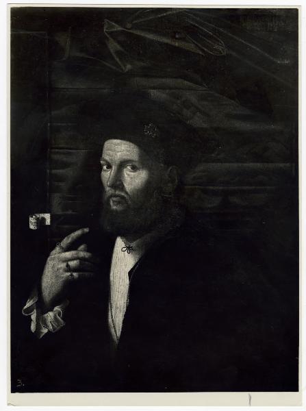 Milano - Proprietà Conte Venino - Bartolomeo Veneto, ritratto virile, dipinto