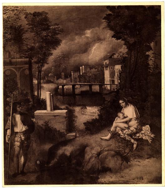 Venezie - Gallerie dell'Accademia - Giorgione, La Tempesta, olio su tela (1505-07)