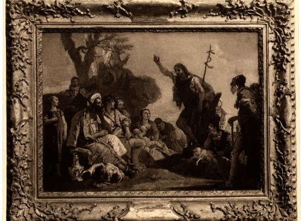 Milano - Collezione Giovanni Treccani degli Alfieri - Gian Battista Tiepolo, predicazione (?), olio su tela