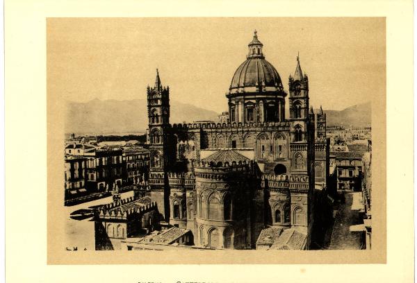 Palermo - Duomo - Veduta dall'alto del lato occidentale