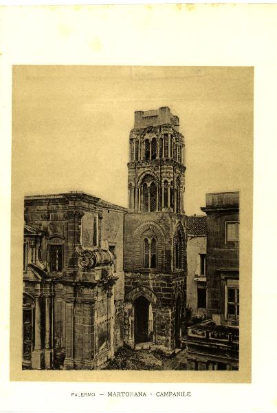 Palermo - Martorana - Veduta d'insieme del campanile