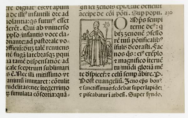 Busto Arsizio - Biblioteca del Duomo - Dettaglio di una pagina di messale con incisioni