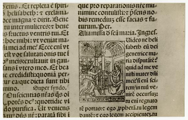 Busto Arsizio - Biblioteca del Duomo - Dettaglio di una pagina di messale con incisioni