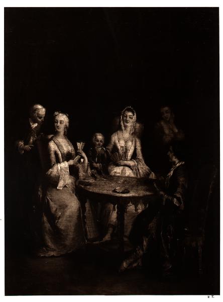 Milano - Collezione Giovanni Treccani degli Alfieri - Pietro Longhi, Il gioco delle carte, olio su tela