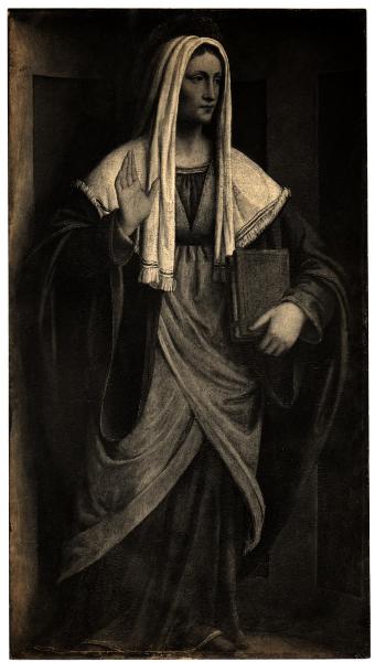 Londra - Collezione Ruston - Bernardino Luini, S. Anna (Pala Torriani) - Da Mendrisio, S. Sisinio