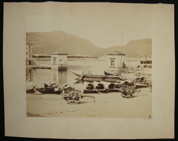 Como - Porto - Veduta dalla spiaggia