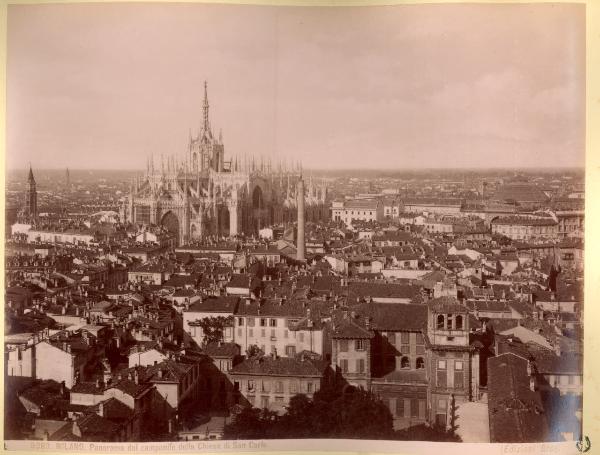 Milano - Duomo - Santa Radegonda - Centrale termoelettrica - Panorama