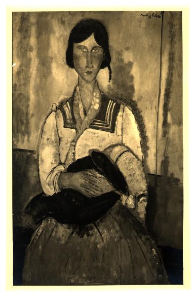 Parigi - Galleria Bing - Amedeo Modigliani, Giovane fantesca, olio