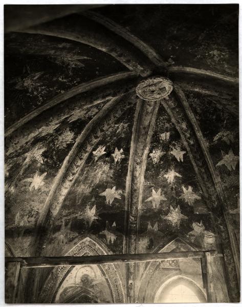 Dipinto murale - Cielo stellato - Giovanni Donato Montorfano - Milano - Chiesa di San Pietro in Gessate - Quinta cappella a sinistra - Volta