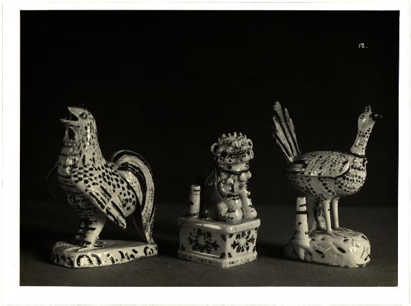 Milano (?) - Raccolta Paolo D'Ancona - Statuette di animali in porcellana cinese, Dinastia Tsing (sec - XVII-XVIII)