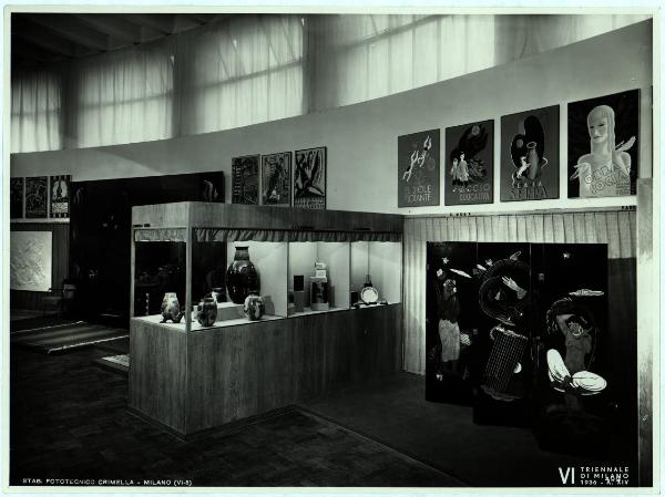 Milano - VI Triennale d'Arte - Padiglione della Spagna, particolare dell'allestimento