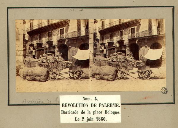 Spedizione dei Mille - Rivoluzione di Palermo - Piazza Bologna - Barricate