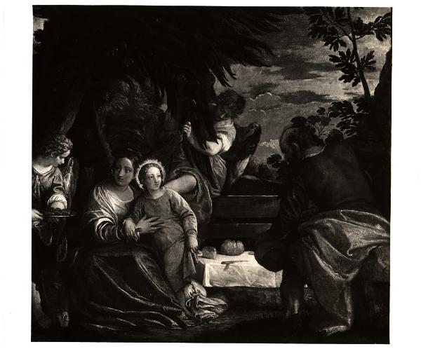 Milano - Proprietà Borletti. Paolo Veronese, riposo durante la fuga in Egitto, olio su tela.