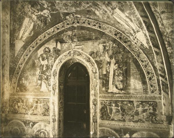 Tapogliano - Chiesa parrocchiale. sacrestia, scene della vita di S. Martino, affreschi (1490 ca.).