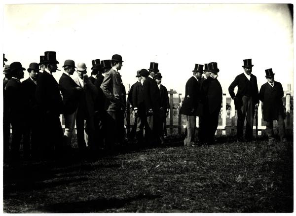 Roma - Ippodromo delle Capannelle - Derby reale - Umberto I e il conte Francesco Moncada di Cammarata