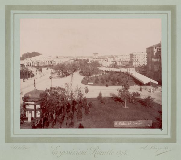 Milano - Esposizioni Riunite del 1894 - Castello Sforzesco - Parco Sempione