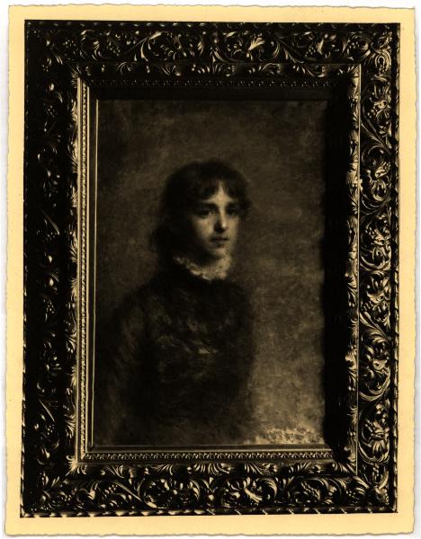 MIlano - Raccolta Avv. Francesco Borella. Daniele Ranzoni, ritratto della principessa di S. Léger, olio su tela.