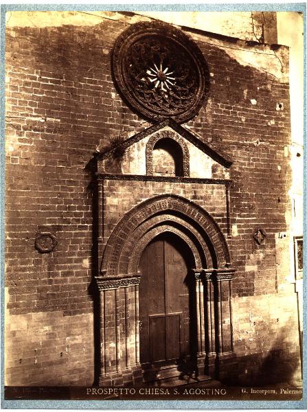 Palermo - Chiesa di S. Agostino. Facciata.