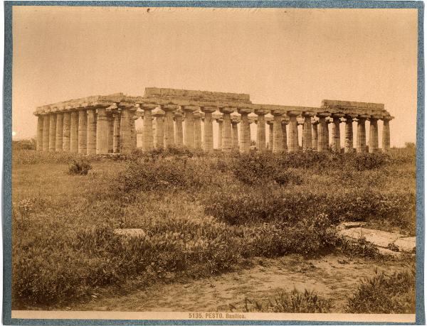 Paestum - Basilica. Veduta.