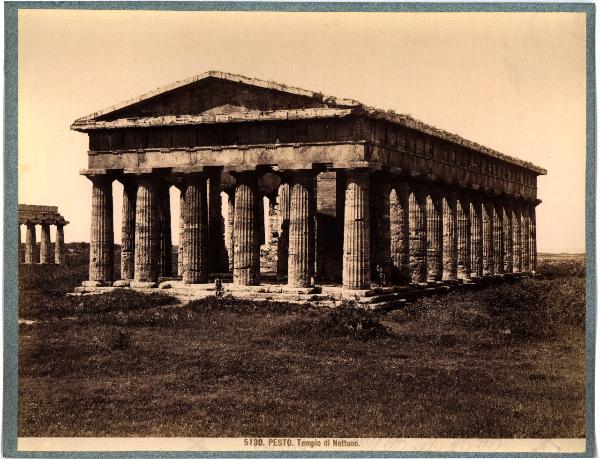 Paestum - Tempio di Nettuno. Veduta.