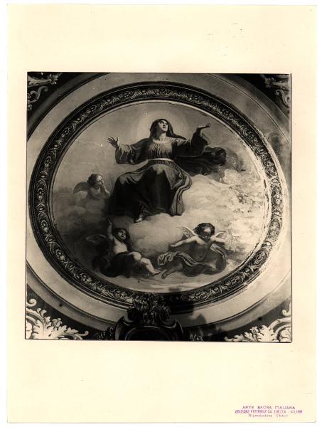 Vigevano - Duomo. Francesco Gonin, S. Marcellina, affresco della volta dell'abside (XIX sec.).