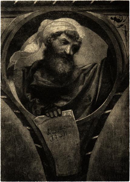 Breno - Chiesa del Sacro Cuore (?). Moretto, particolare della stola di S. Nicolò, olio su tela.