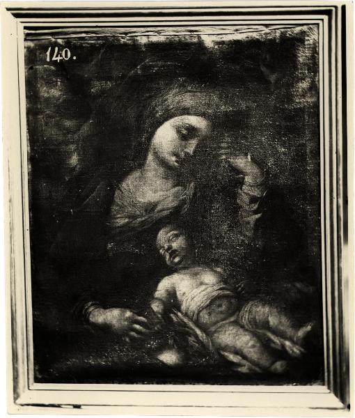 Varese - Ospedale di Circolo (?). Maestro del XVII secolo, Madonna con Bambino, olio su tela.