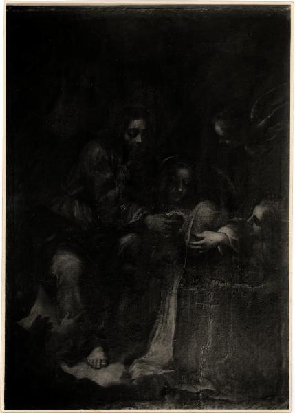 Dipinto - Gesù prende il cuore a Santa Caterina da Siena, olio su tela - Federico Panza - Milano - Museo Diocesano (già Duomo, Confraternita del Santissimo Sacramento)