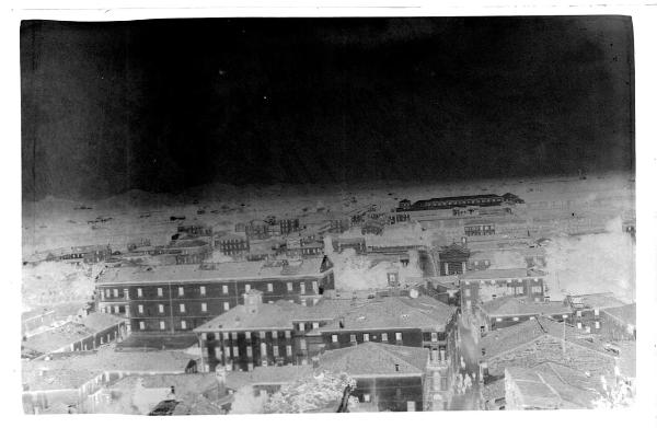 Prima Guerra Mondiale - Bassano del Grappa - Veduta panoramica della città presa dalla torre di avvistamento