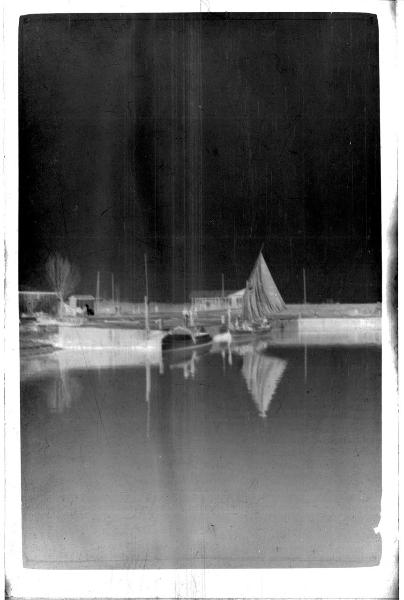 Prima Guerra Mondiale - Merna (?) - Porto - Molo con barche