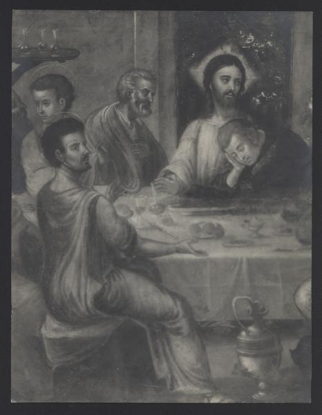 Sampierdarena - Raccolta Silvio Ricagni. l'Ultima Cena, particolare, olio su tela (XVI sec.).