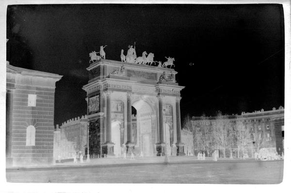 Prima Guerra Mondiale - Milano - Porta Sempione - Arco della Pace - Lato meridionale