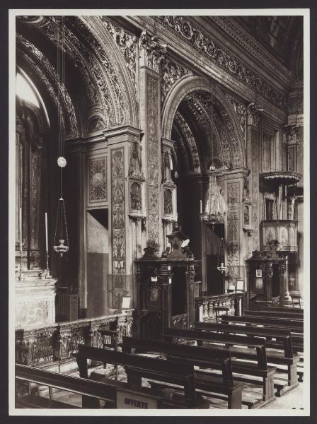 Milano - Chiesa dei Ss. Paolo e Barnaba. Interno, particolare delle cappelle a sinistra.