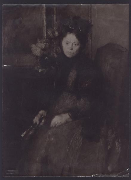 Ambrogio Antonio Alciati, ritratto della madre, pastello e tempera su cartone (Milano 1910).