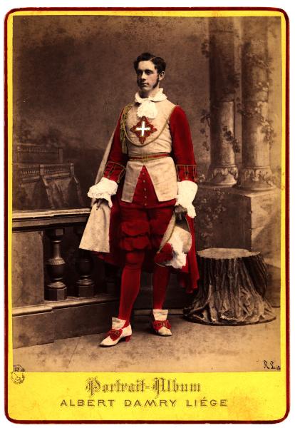 Ritratto maschile - Richard Lamarche in costume da moschettiere