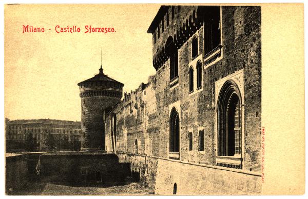 Milano - Castello Sforzesco - Lato occidentale - Porta Vercellina