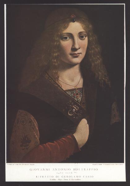 Dipinto - Giovanni Antonio Boltraffio - Giovane - Allegoria per Girolamo Casio - Chatsworth - collezione del duca di Devonshire