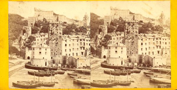 Portovenere - Spiaggia - Veduta del paese