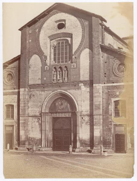 Milano - Piazza San Marco - Chiesa di San Marco - Facciata prima del 1872