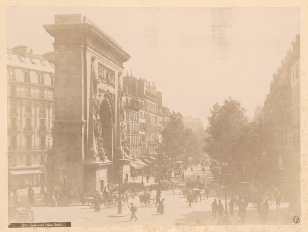 Parigi - Boulevard Saint-Denis - Veduta animata