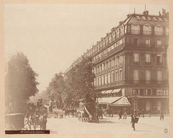 Parigi - Boulevard Poissonière - Veduta animata