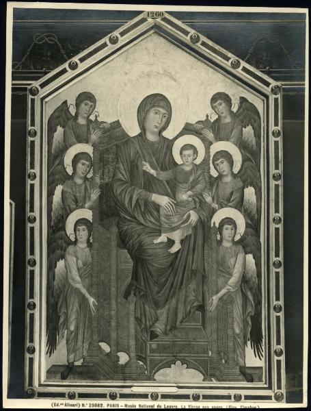 Parigi - Museo Nazionale del Louvre. Cimabue, Maestà, tempera su tavola.