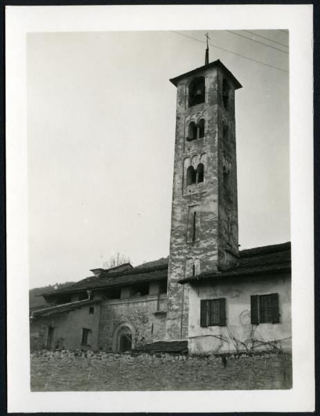 Suna - Santuario della Madonna di Campagna. Esterno, veduta del campanile.